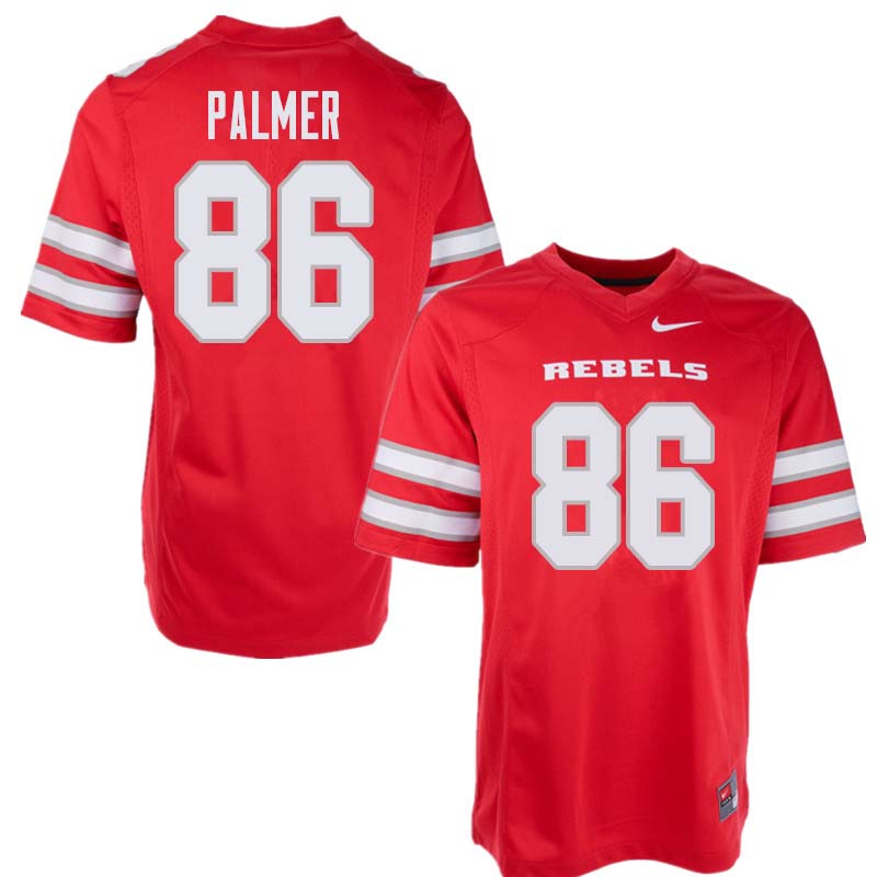 Men's UNLV Rebels #86 Darren Palmer College Football Jerseys Sale-Red